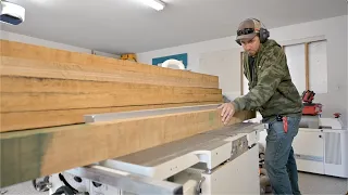 Building a raised panel solid white oak door