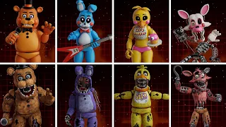 Five Nights at Freddy's 2 Animatronics Workshop Animations