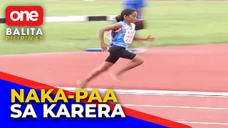12 anyos na runner sa palarong pambansa ng Marikina, sumabak sa karera nang naka paa