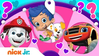 Valentine’s Day w/ PAW Patrol & Bubble Guppies 💖 Spin the Wheel of Friends Ep. 19 | Nick Jr.