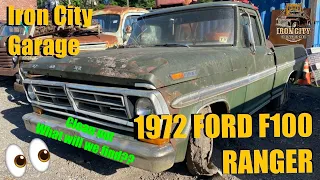 CLEANING OUT AN ABANDONED 1972 FORD F100 RANGER! WHAT WILL WE FIND?