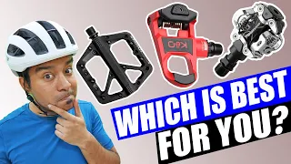 Flat Pedal vs MTB Clipless SPD & Road Bike Pedals - Beginners Series