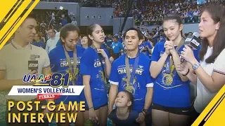 UAAP 81 WV Finals Game 3: UST vs. ADMU | Post-Game Interview | May 18, 2019