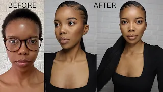 R100$5.50 SIDE PART PONYTAIL ON SHORT 4C HAIR|NO HEAT|EXTENDED PONYTAIL