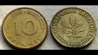 10 Pfennig - Federal Republic of GERMANY 1950