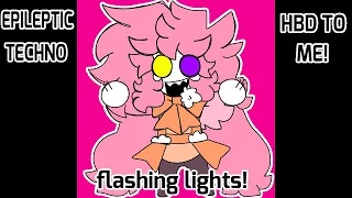 Epileptic Techno meme || ⚠️FLASHING LIGHTS!⚠️|| Bday gift for myself [Flipaclip]