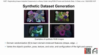 Segmenting Unseen Industrial Components In A Heavy Clutter Using RGB-D Fusion And Synthetic Data