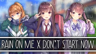 Nightcore SV - Rain On Me ✗ Don't Start Now [Mashup] (Lyrics)