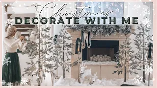 NEW 2021 CHRISTMAS DECORATE WITH ME | CHRISTMAS DECOR IDEAS PART 1 | WINTER FOREST THEME | HOLIDAY