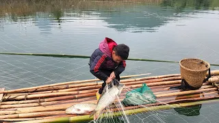 FULL VIDEO: 35 days orphan boy khai harvested agricultural products set traps to catch fish to sell