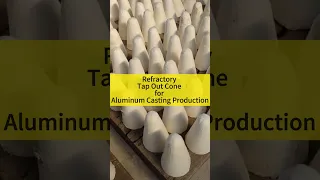 Refractory Ceramic Fiber Tap Out Cones for Aluminum Casting Production #foundry #aluminum #casting