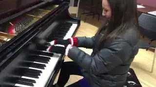 Emily Bear - Rhapsody in Blue with Red Mittens - Canada style