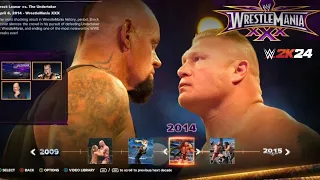 Brock Lesnar vs Undertaker | WWE 2K24 ShowCase | 40 Years of WrestleMania!