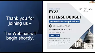 Full Event: FY22 Defense Budget Implications and Impressions