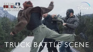 Truck Battle Scene | 1x02 The Falcon and the Winter Soldier | Marvel Scenes