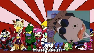 samurai pizza cats opening multilanguage comparison