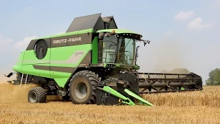 New Deutz Fahr C9206 combine in action! | Wheat harvest 2014