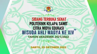 WISUDA KE XIV POLITEKNIK KELAPA SAWIT CITRA WIDYA EDUKASI