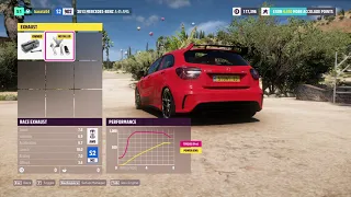 Forza Horizon 5 various exhaust sound Mercedes A45 AMG