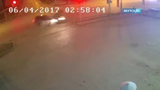 В Якутске ДТП с неопытным водителем попало на видео