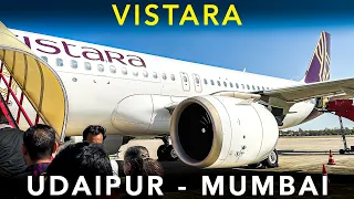 VISTARA | AIRBUS A320 NEO | UDAIPUR to MUMBAI - Flight experience