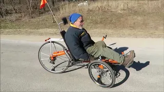 Homemade  recumbent tricycle