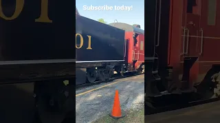 Check this out! Steam train pulls into the station #4501 #southern #tvrm #tennessee #railfans #train