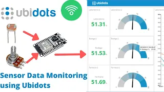 Monitoring sensor data on ubidots IoT platform | ESP32 with ubidots using MQTT #iot #iotproject