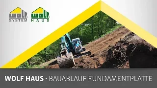 Bauablauf einer Fundamentplatte - WOLF Haus