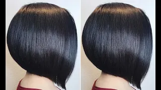 How to cut A Disconnected Bob Haircut Tutorial | Dry Cutting a Disconnected A line