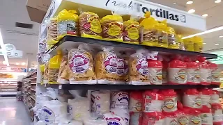 grocery shopping at supermarket at San Pablo