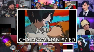 CHAINSAW MAN #7 Ending│ano 「ちゅ、多様性。」REACTION MASHUP | チェンソーマンED7 海外の反応