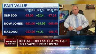 U.S. weekly jobless claims total 1.542 million, vs 1.6 million estimate