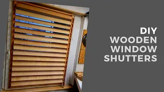 DIY wooden window shutters/drewniane żaluzje okienne