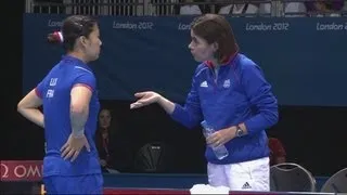 Shen (ESP) v Li (FRA) Women's Table Tennis 3rd Round Replay - London 2012 Olympics