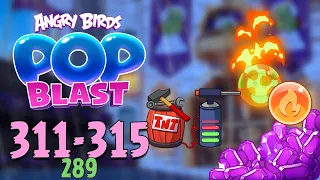 Angry Birds Pop Blast Gameplay Pt 64: Levels 311-315 - Mechanic Pig leveled up!