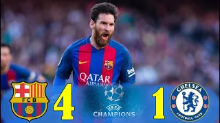 Barcelona 4×1 Chelsea U.C.L R16 2017 Extended Highlight Full HD 1080