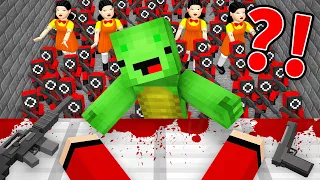 JJ and Mikey Escape From Squid Game Apocalypse in Minecraft - Maizen