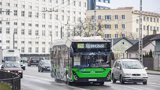 Поездка на электробусе (АА Е001-1) | (160) | Маршрут 12 | 29.03.2023 | Брест