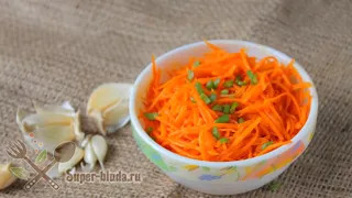Морковь по-корейски в домашних условиях с приправой . Простой рецепт корейской моркови
