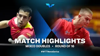 Highlights | Maria X./Alvaro R. vs Borgar H./Yangzi L. | XD R16 | WTT Contender Nova Gorica 2022