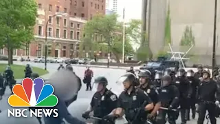 Video Shows Buffalo Police Shoving Man During Protest | NBC News NOW