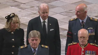 President Biden, first lady arrive for Queen Elizabeth II's funeral