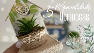 5 IDEAS con Reciclaje para Decorar 🏡 / Diy home decor / Artesanato para sua casa / SuchaDIY