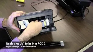 Replacing the Ultraviolet (UV) Bulbs in a RCD-3 Counterfeit Detector