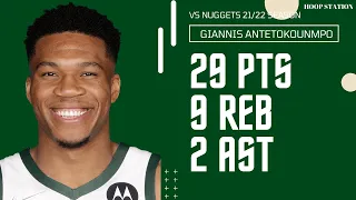 Giannis Antetokounmpo vs Denver Nuggets | 30.1.2022