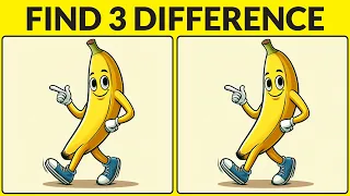 【Find & Spot the 3 Difference |TOO EASY? TOO HARD?! 】Find the Difference in These Images #206