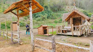 My Forest Garden At The Off-Grid Cabin is About To Start |  Off Grid Log Cabin Build Alone. EP1