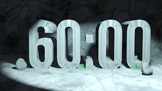 1 Hour (60 Minute) 4K Countdown - Stone in Spotlight - Blender Made