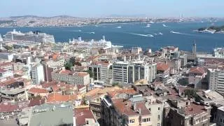 Панорама Стамбула с Галатской башни Galata Kulesi